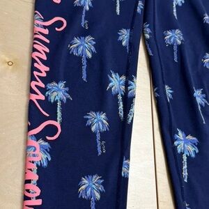 Lilly Pulitzer Blue Luxletic Leggings-Size Medium